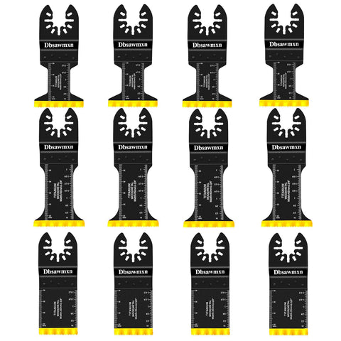 Dbsawmxn titanium oscillating blade for metal cutting delivers longer life and cleaner cuts.