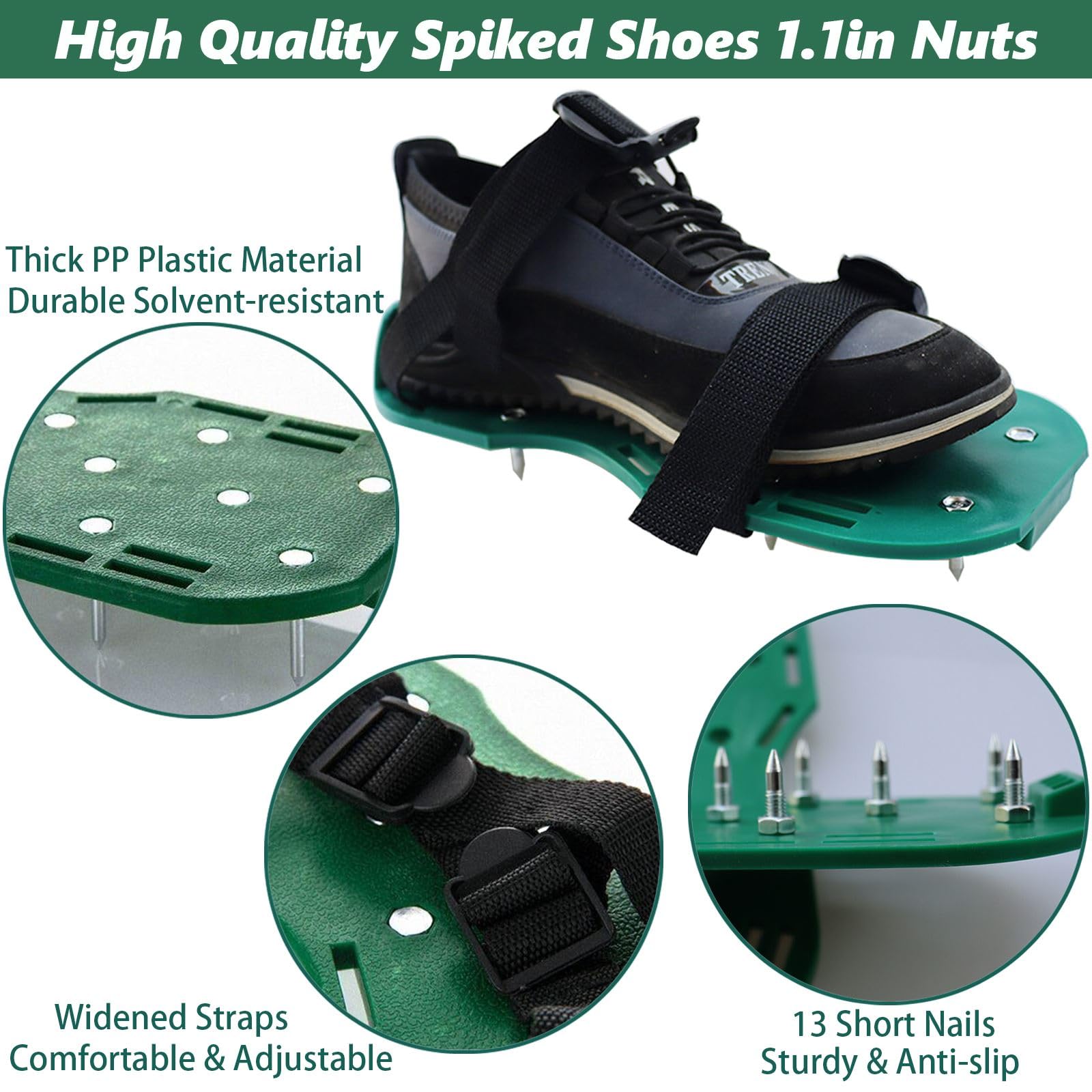 DBYANAN spiked shoes sole pattern for secure footing on leveling projects