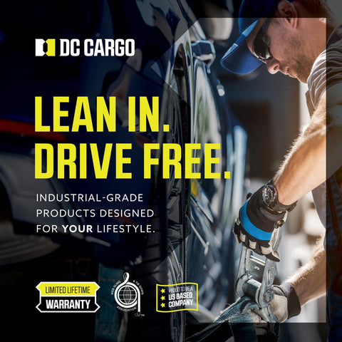 DC Cargo Mall versatile tarp strap suitable for lumber and gear.