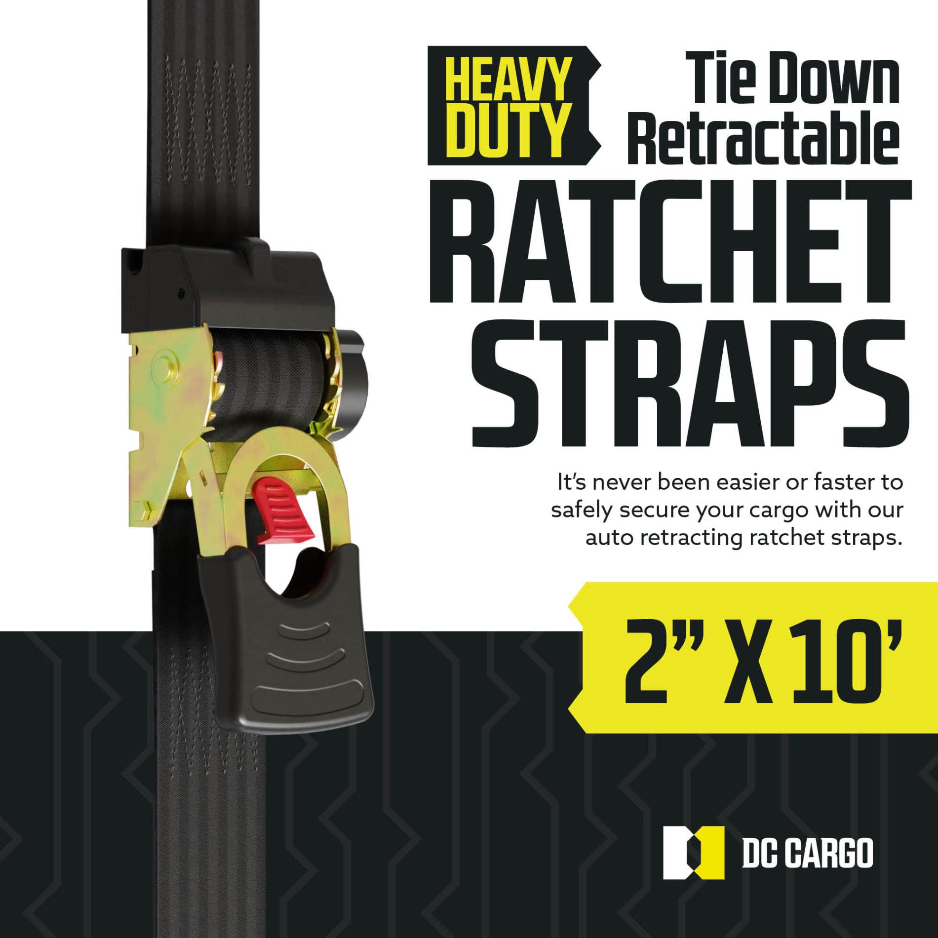 DC Cargo Mall vinyl coated hooks close-up preventing scratches during securing