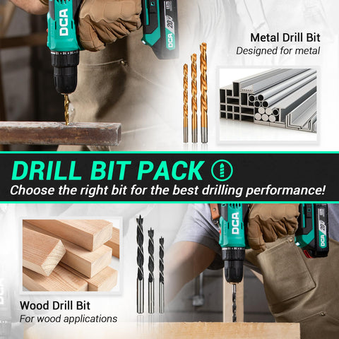 DCA 18+1 clutch settings prevent overdriving and stripping screws