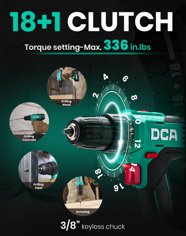 DCA 20V battery and charger for extended on-site power