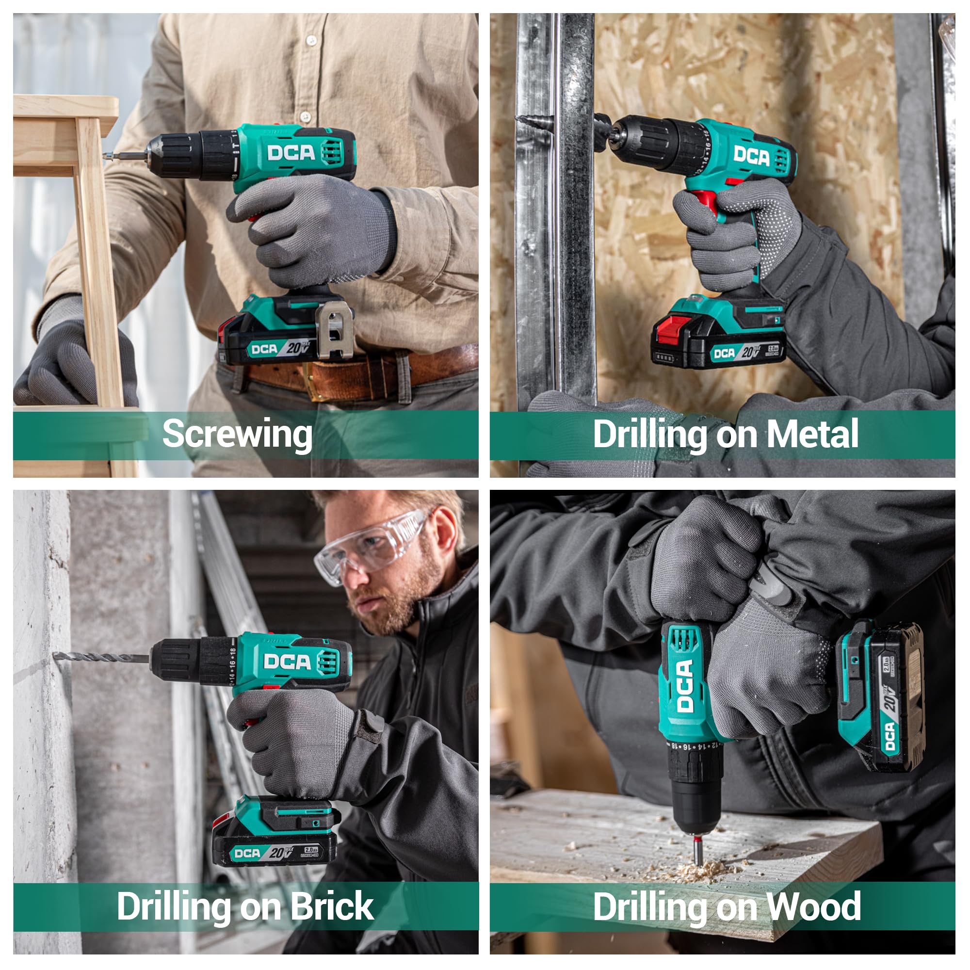 DCA ADJZ2035i13 complete kit ready for home projects and repairs.