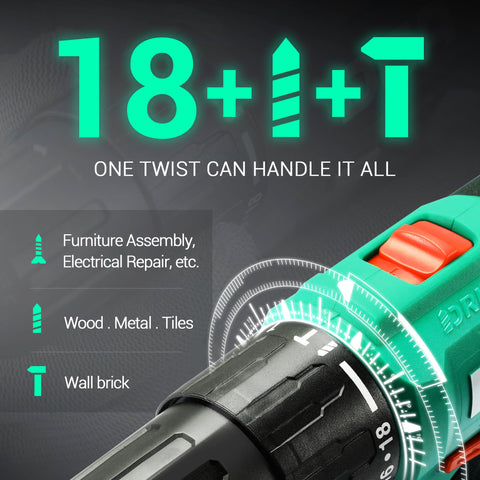 DCA ADJZ2035i13 wood drilling action delivers fast, clean results.