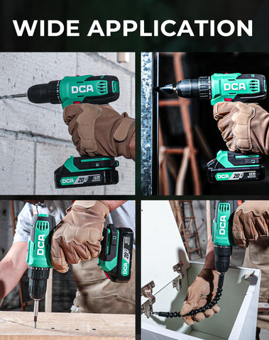 DCA ergonomic compact drill grip supports comfortable handling