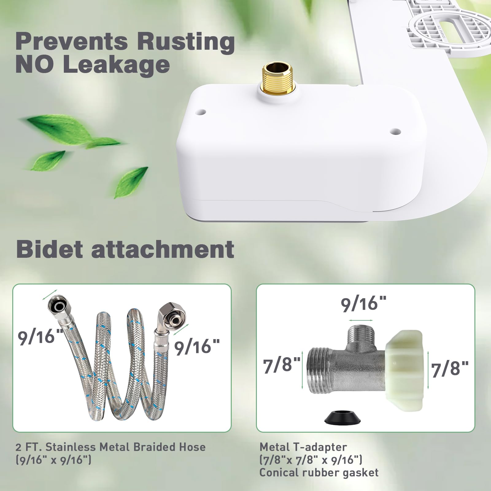 DCET bidet with adjustable water pressure for customizable comfort