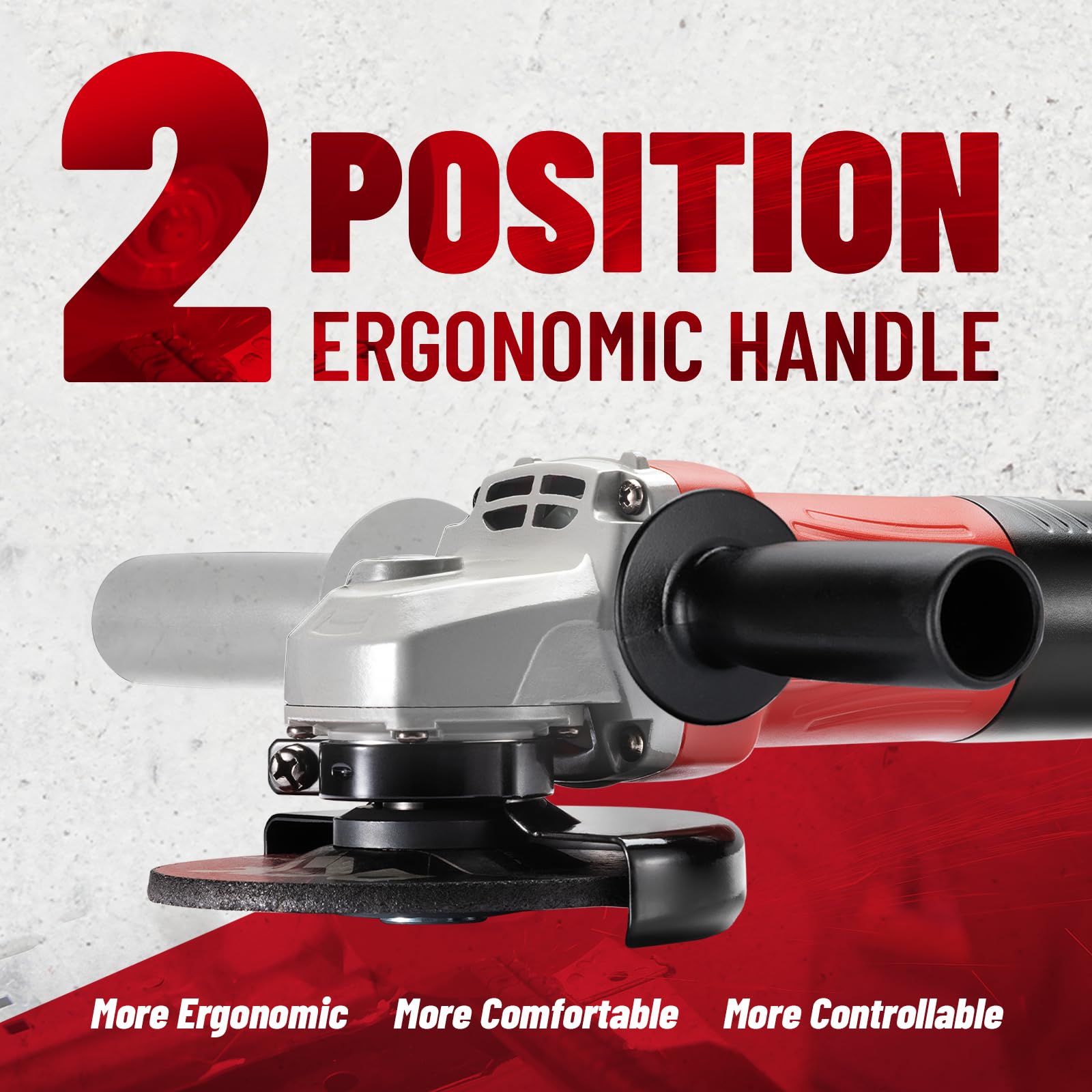 Reinforced gears and dust seal help extend the tool's life.