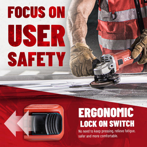 DCK included accessories support versatile grinding, cutting, and polishing tasks.