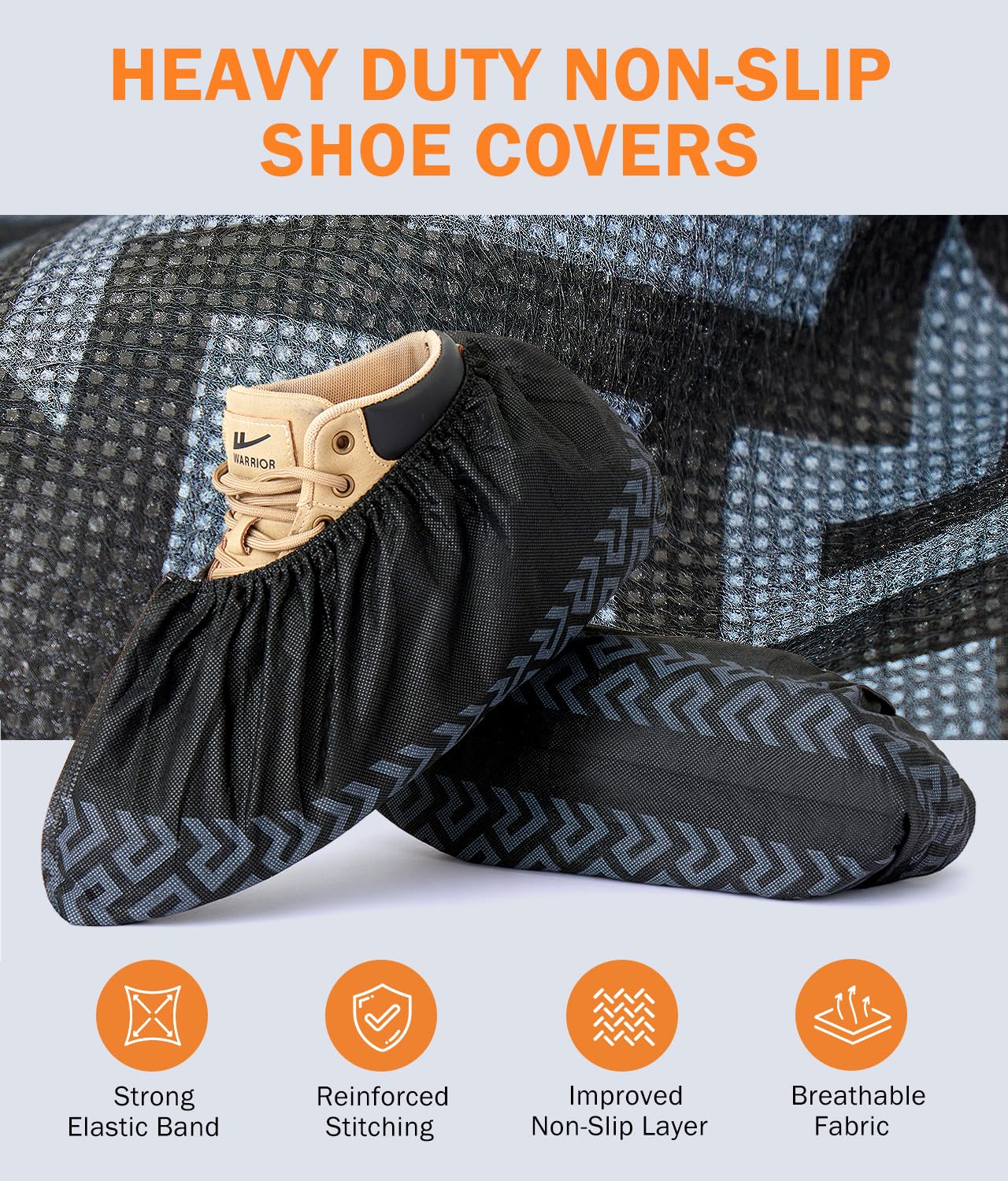 DclobTop durable tear-resistant shoe covers protect floors during work