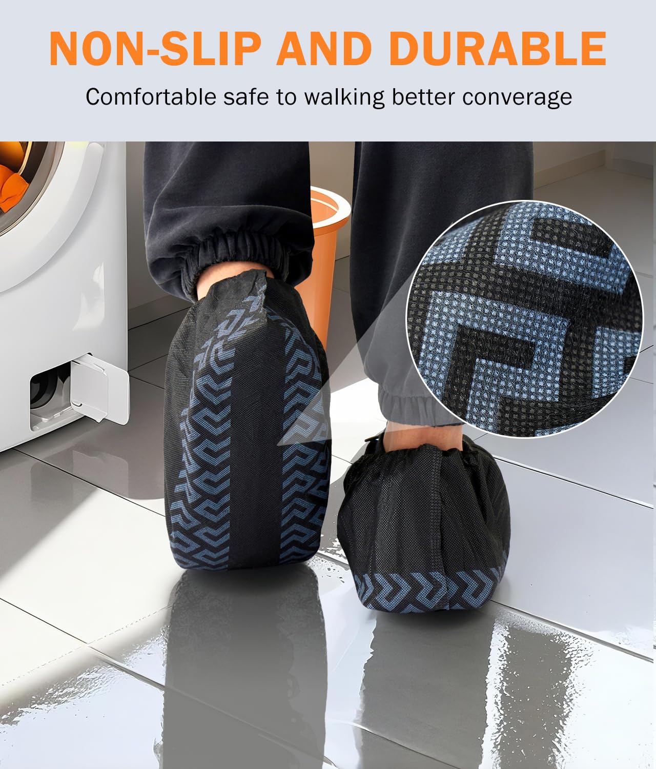 DclobTop slip-on shoe covers offer secure traction
