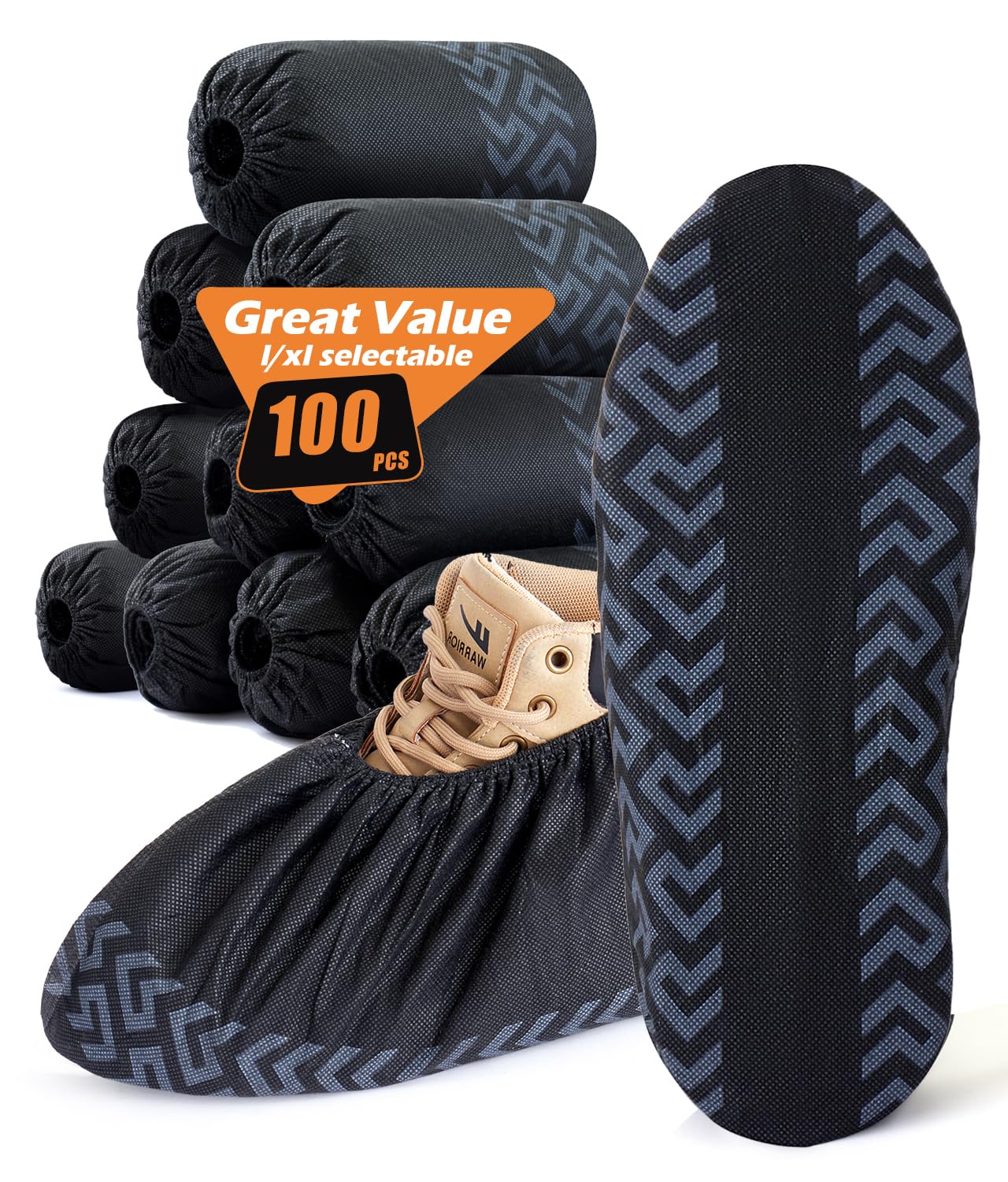 DclobTop X-Large shoe covers with non-slip grip for indoor use