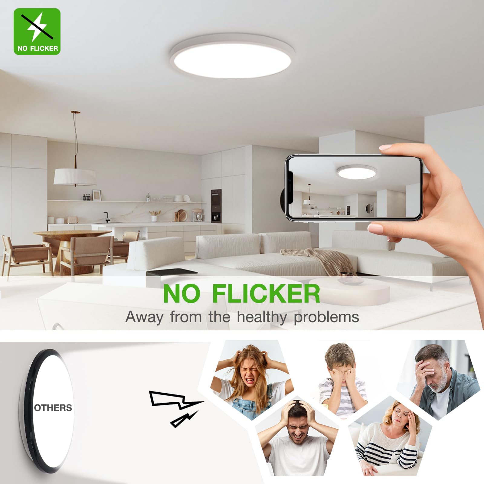 Dcvoltfield 2Pack energy-efficient lighting reduces power usage