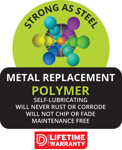 D&amp;D Technologies LokkLatch black finish blends with outdoor fencing aesthetics