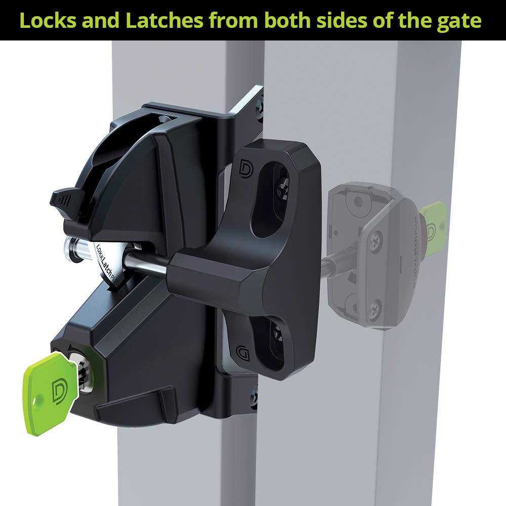 D&D Technologies LokkLatch Plus dual-sided key lock enables entry control.
