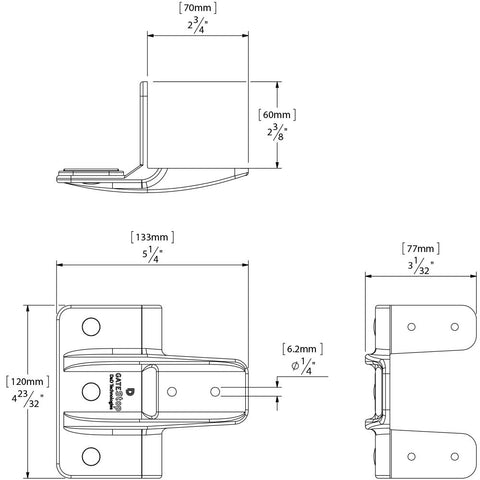 D&D Technologies TCGS1S includes stainless mounting hardware for quick, secure setup