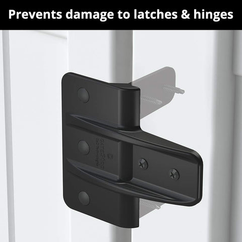 D&D Technologies Gate Stop is UV-stabilized and resists rust on exterior gates