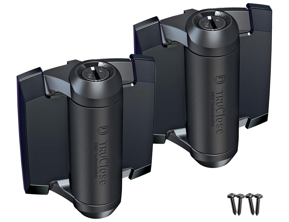D&D Technologies TruClose regular-duty hinge installation shows reliable self-closing action for metal gates
