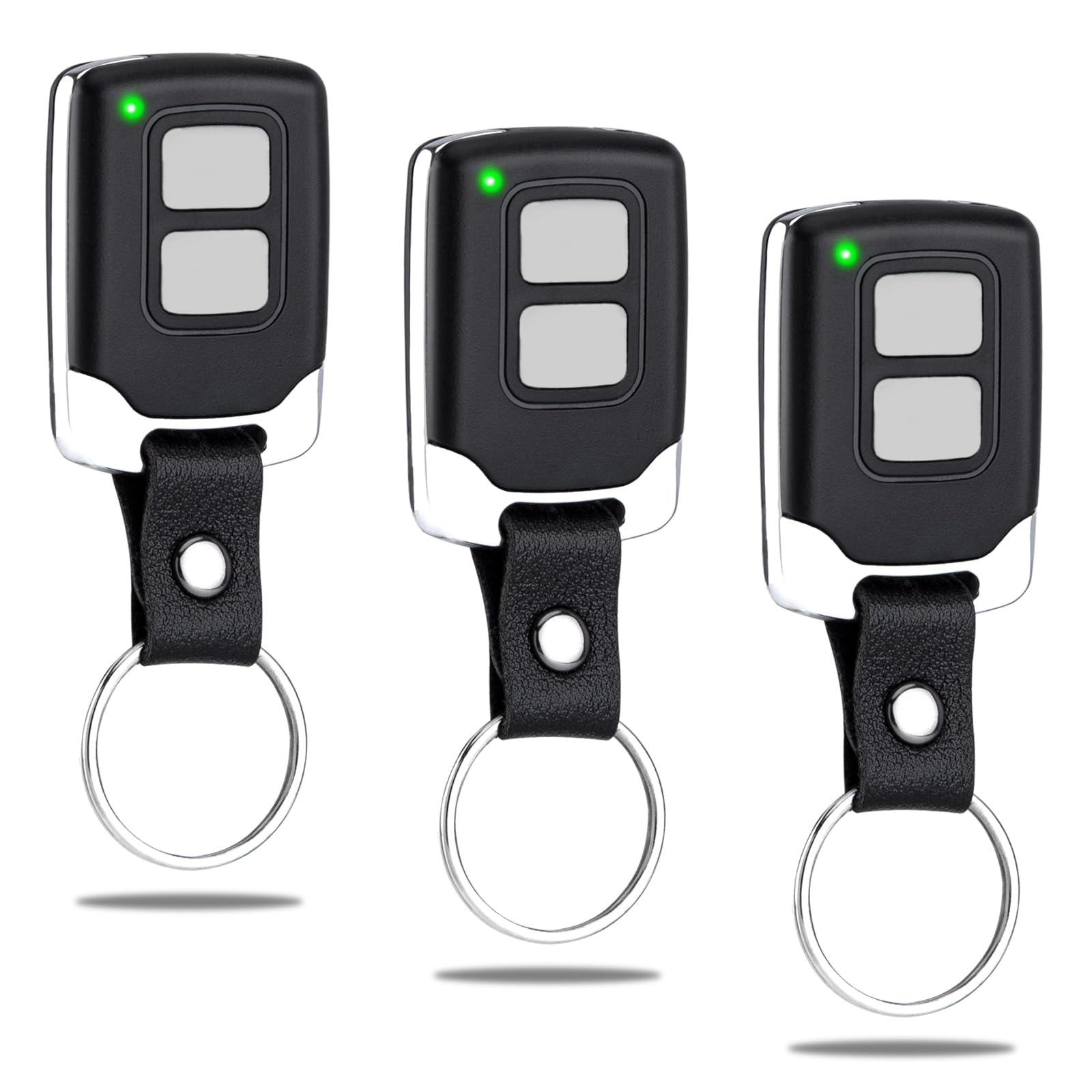 DDcafor 3-remote universal compatibility for Chamberlain, LiftMaster, and Craftsman openers; multi-car access.