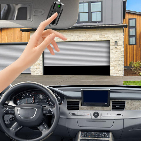 DDcafor remote in car on visor for quick access