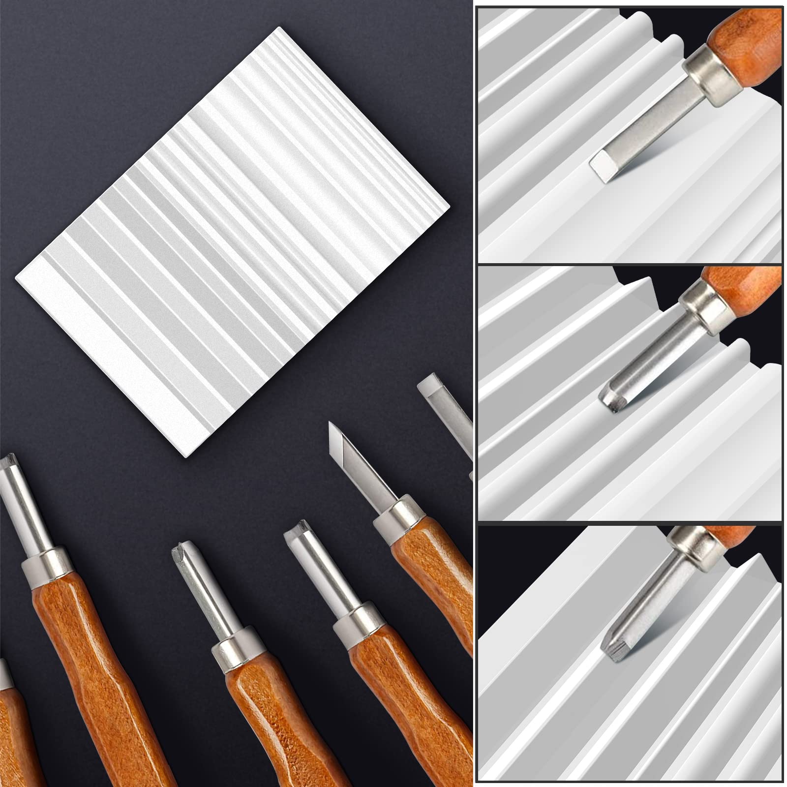 DDF iohEF chisels and gouges sharpening stone in use
