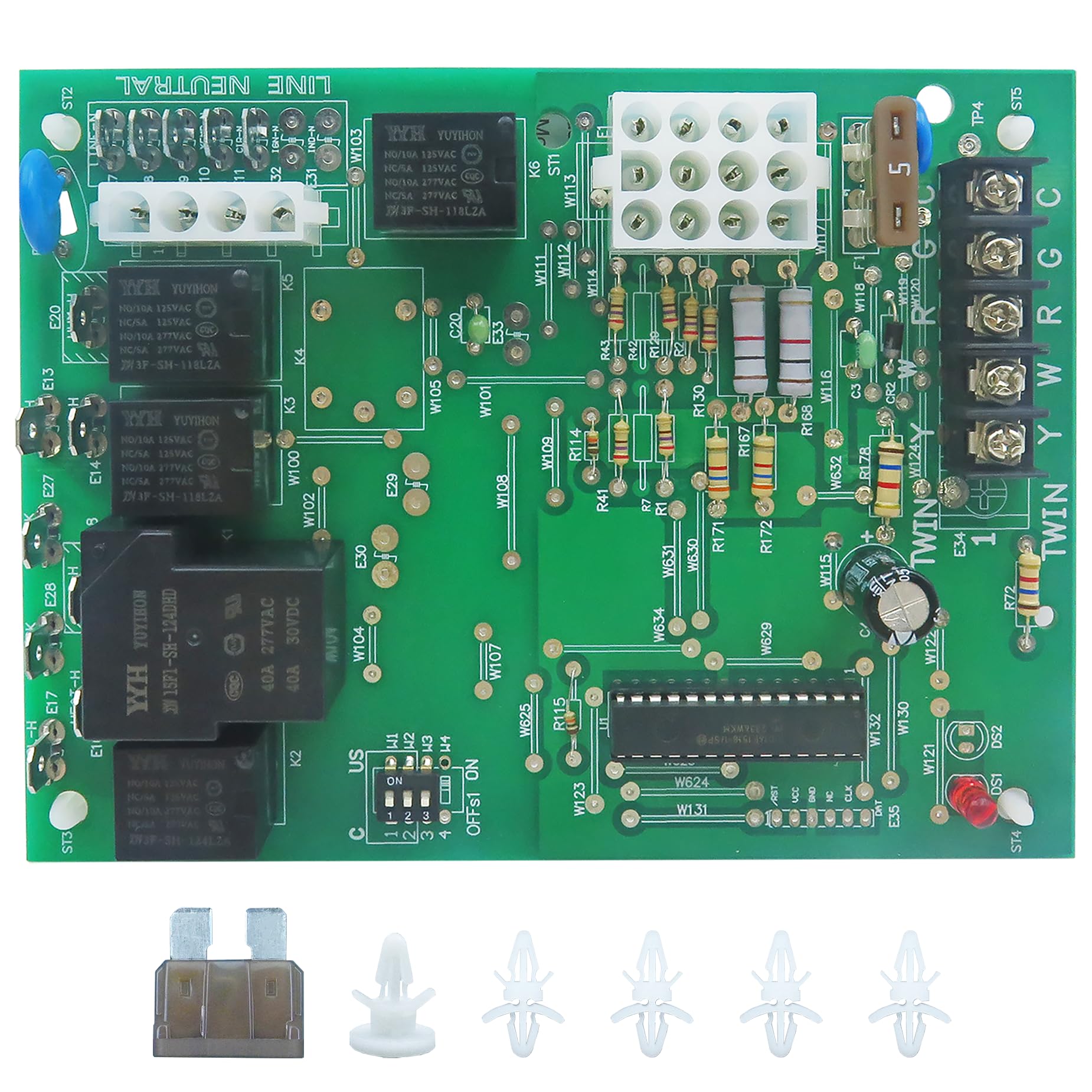 DDORUU 50A55-3797 front view furnace control board for quick replacement