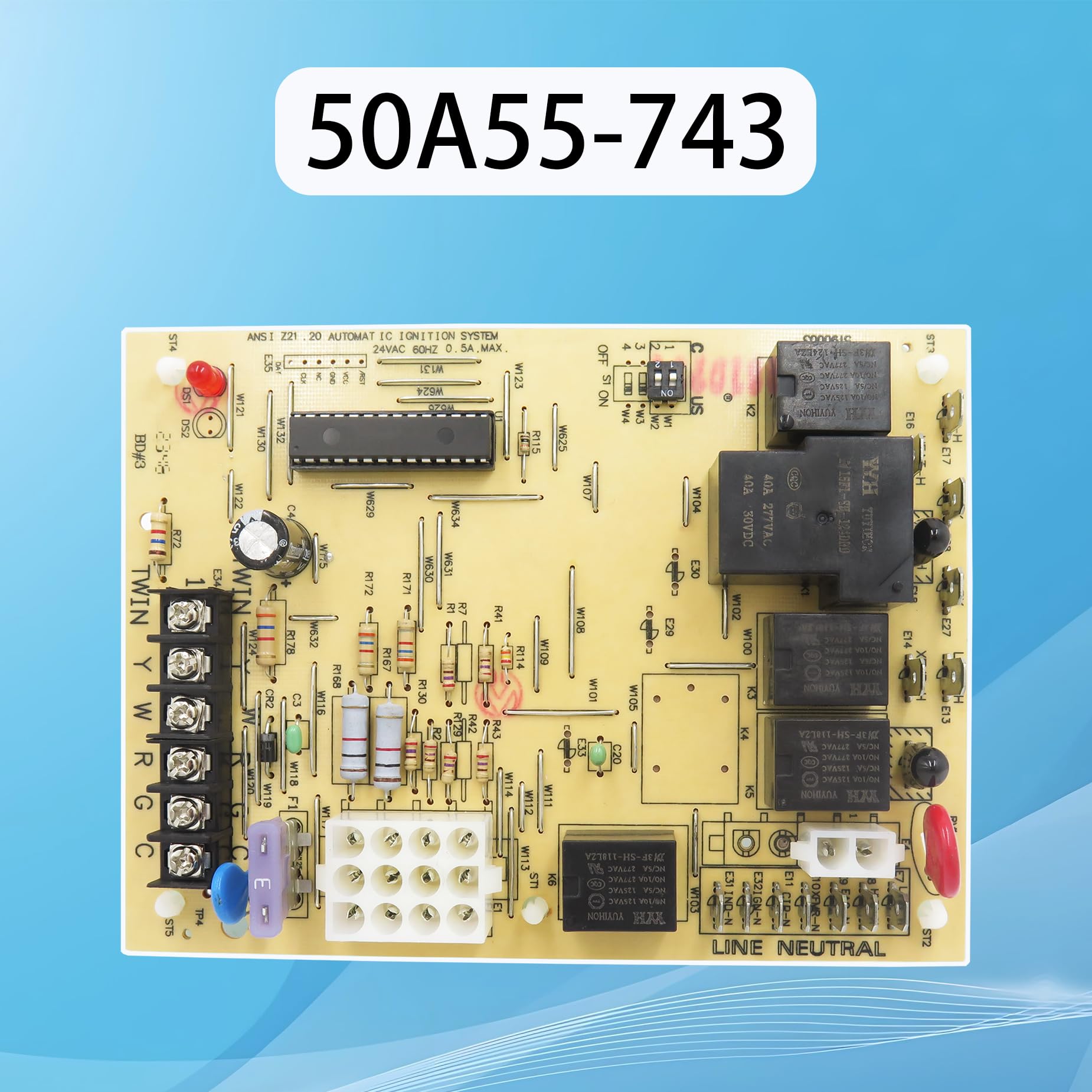 DDORUU 50A55-743 installation steps guide for DIY replacements.