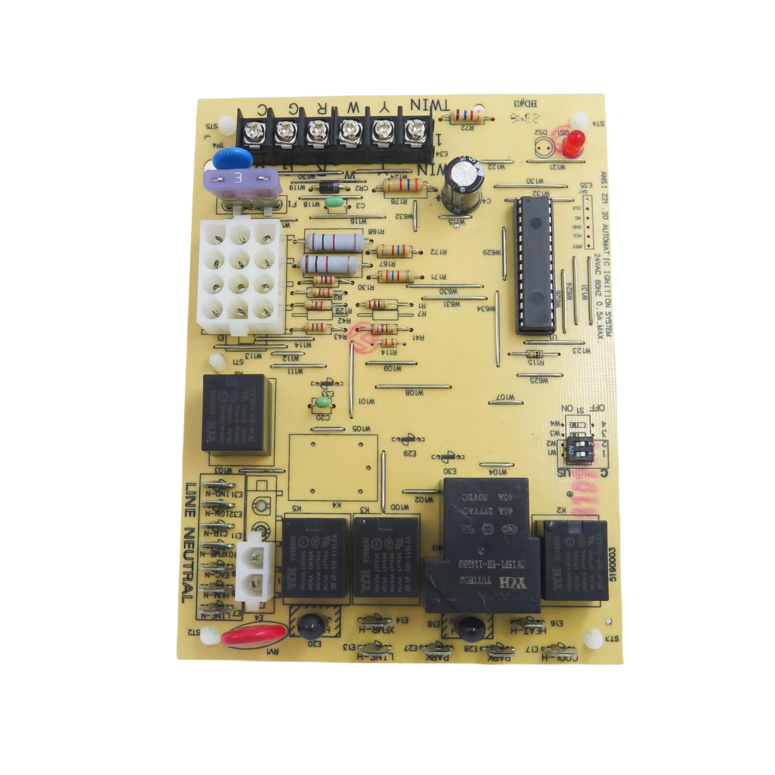DDORUU PSC/ECM relay detail demonstrating strong circulator control