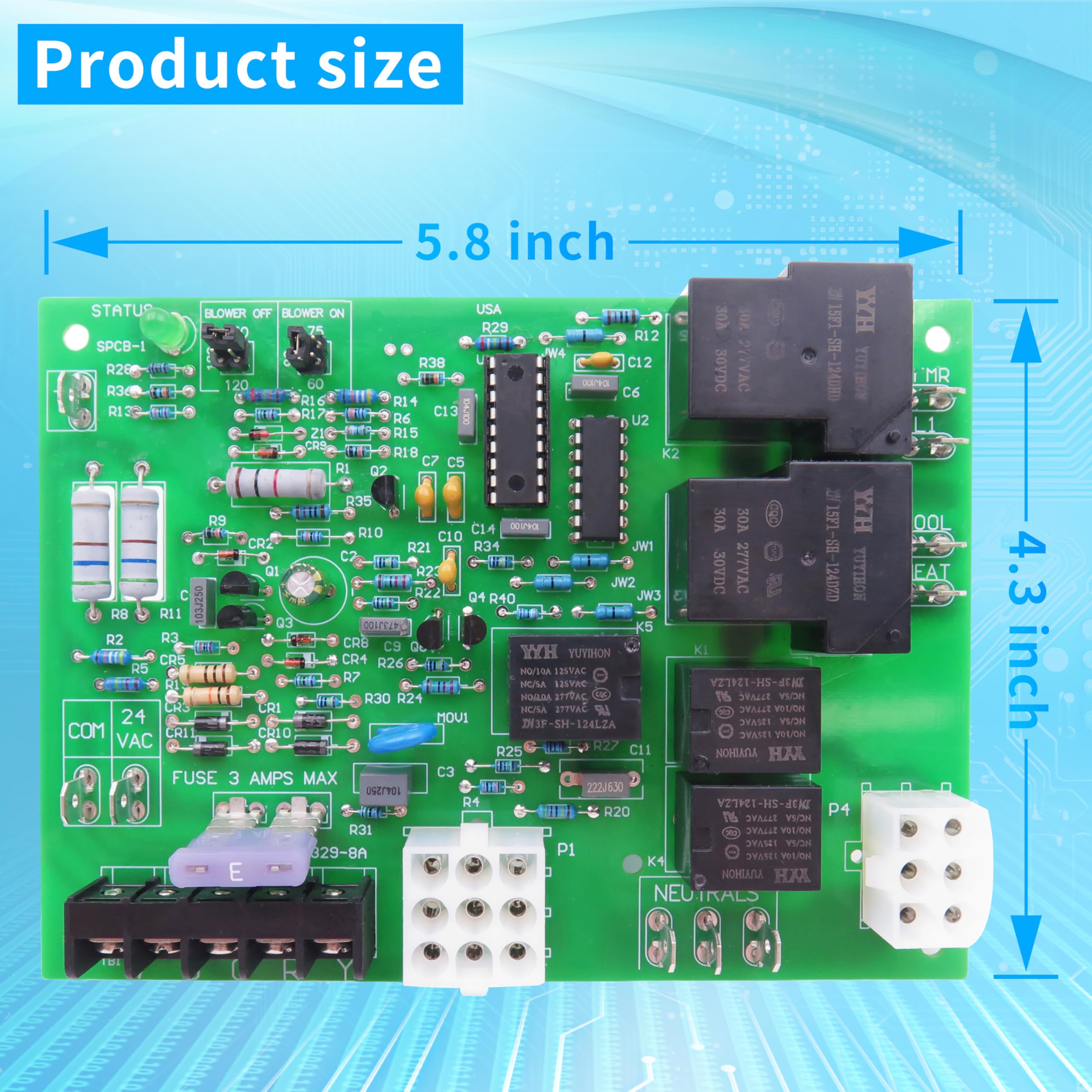 Screw terminal detail on the DDORUU board enables precise connections.