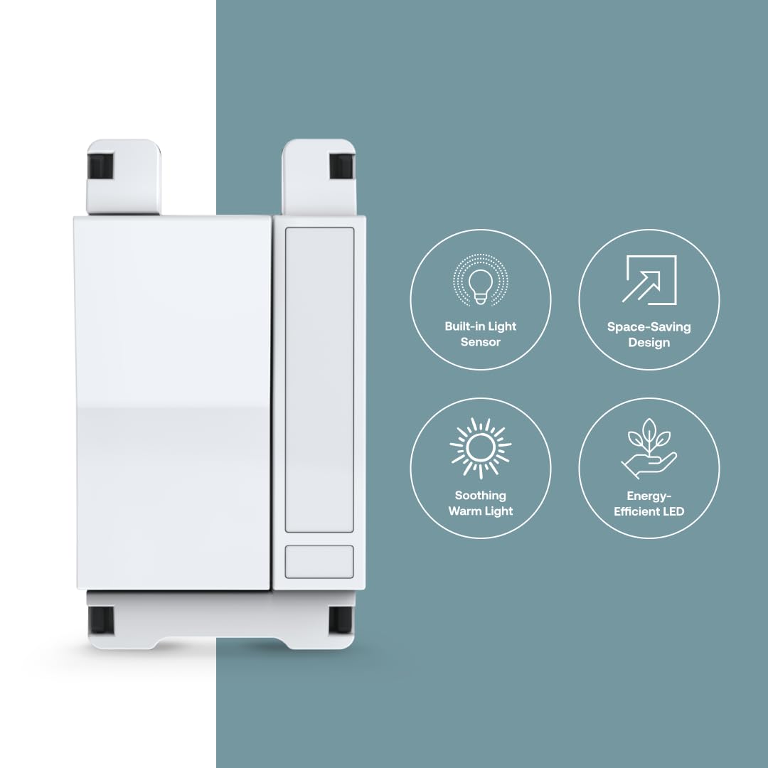 Automatic on/off sensor activates in darkness for safer nighttime visibility.