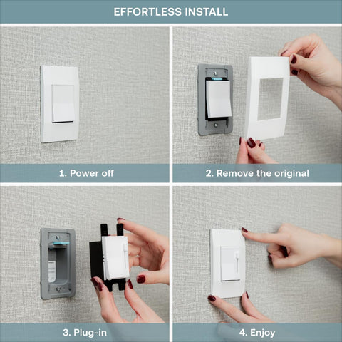 Deako Simple Dimmer with dimmable bulbs optimizing ambience and energy use.