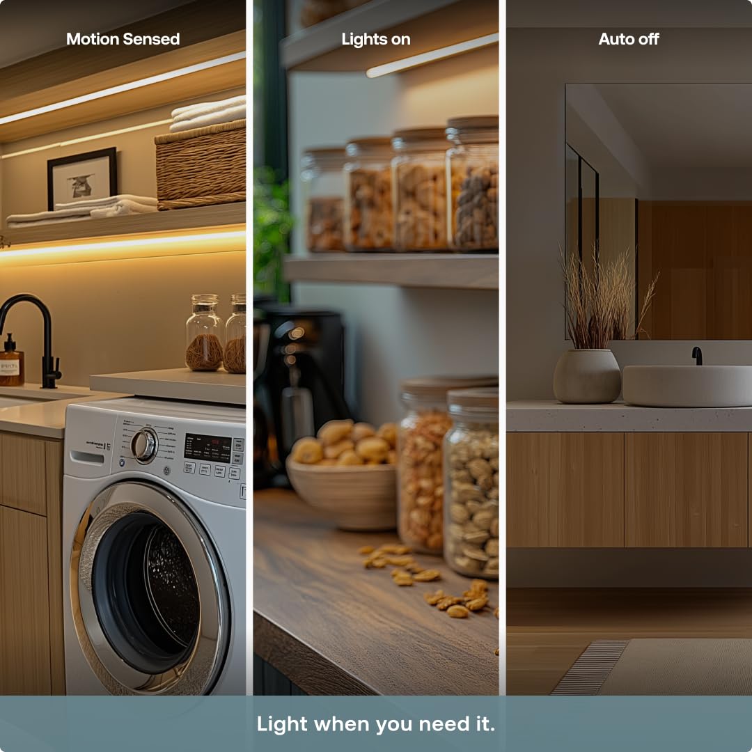 Deako motion sensor switch on wall demonstrates seamless lighting activation as you enter.