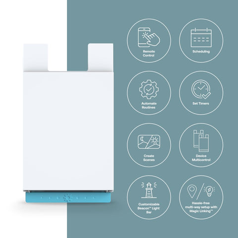 Beacon LED bar on Deako Gen 2 indicates status at a glance