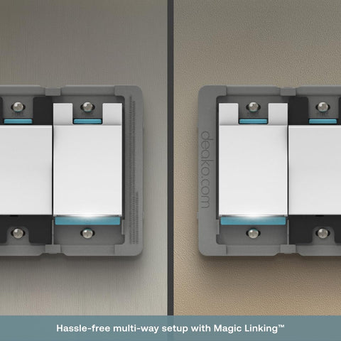 Indicator mode on Deako Gen 2 shows current status in ambient light
