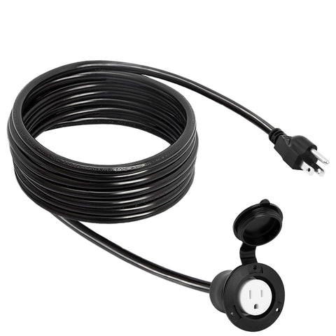DEALTUS waterproof cover mounting example protecting connections in rain.
