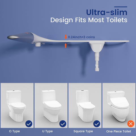 DEANIC adjustable water pressure enables personalized cleaning comfort