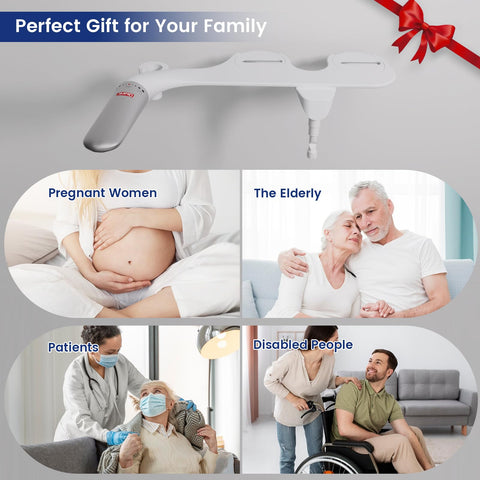 DEANIC thin durable bidet attachment fits most toilets securely