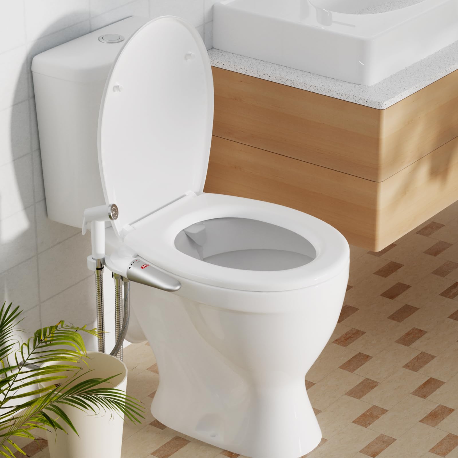 DEANIC two-in-one bidet attachment reduces paper waste and saves water