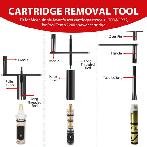DearChan 999150 grip handle design provides secure, comfortable operation during replacements.