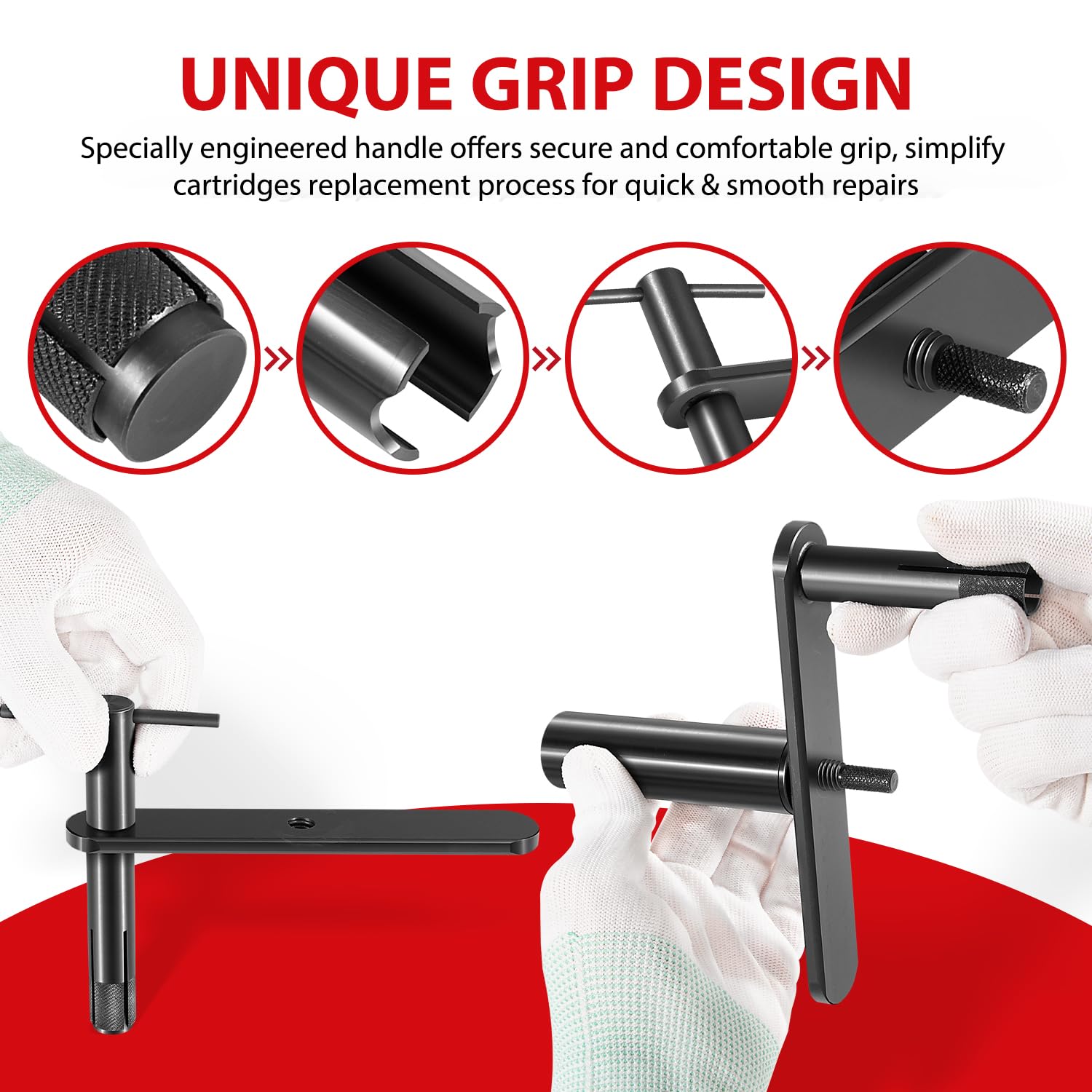 DearChan 999150 heavy-duty steel body ensures durability during professional use.