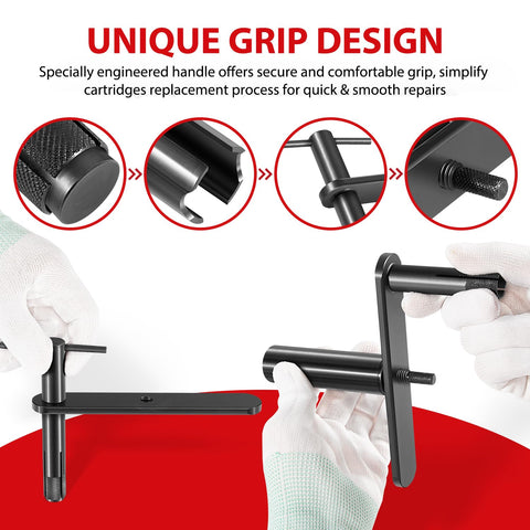 DearChan 999150 heavy-duty steel body ensures durability during professional use.