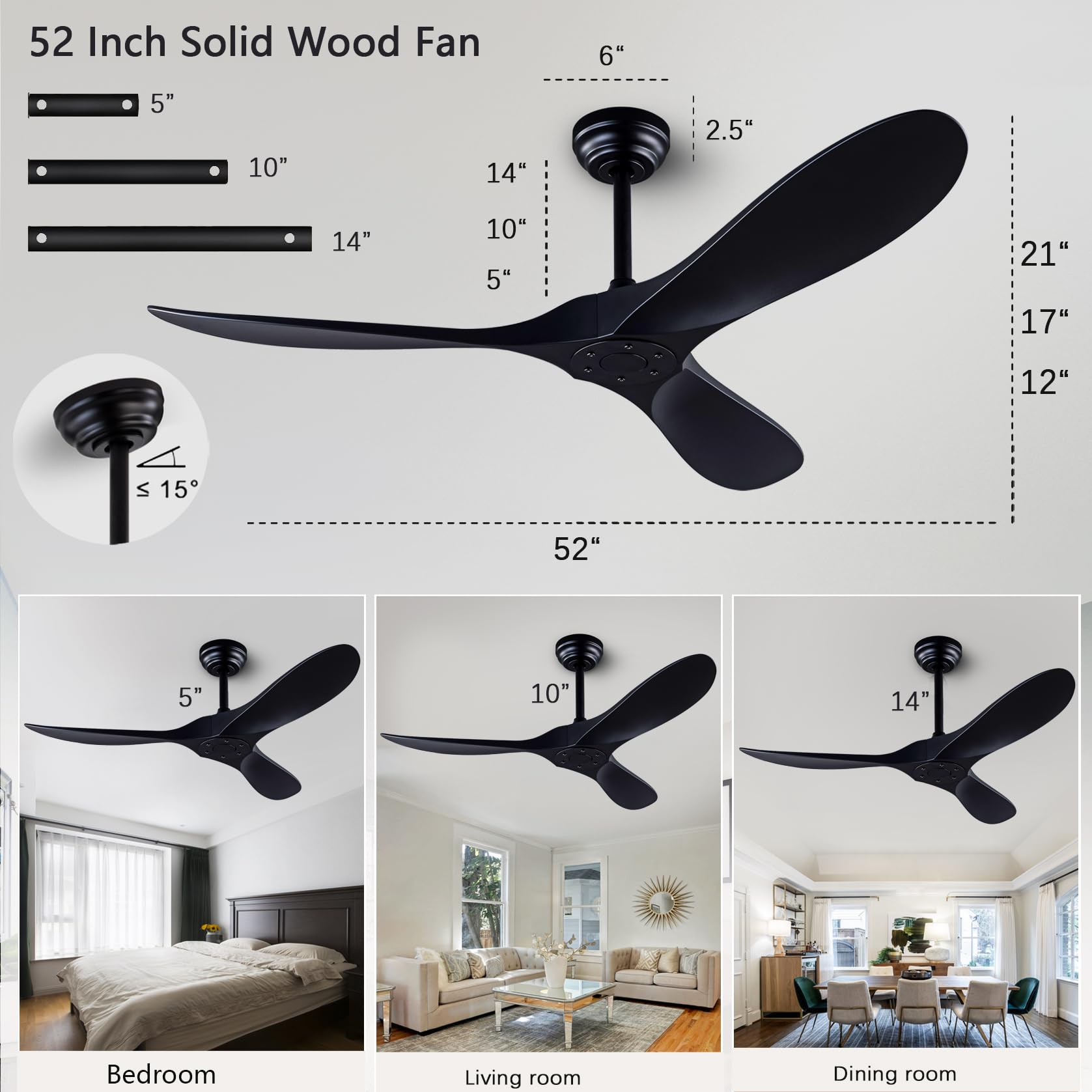 Dearnow remote control shown with the fan for convenient wireless operation.