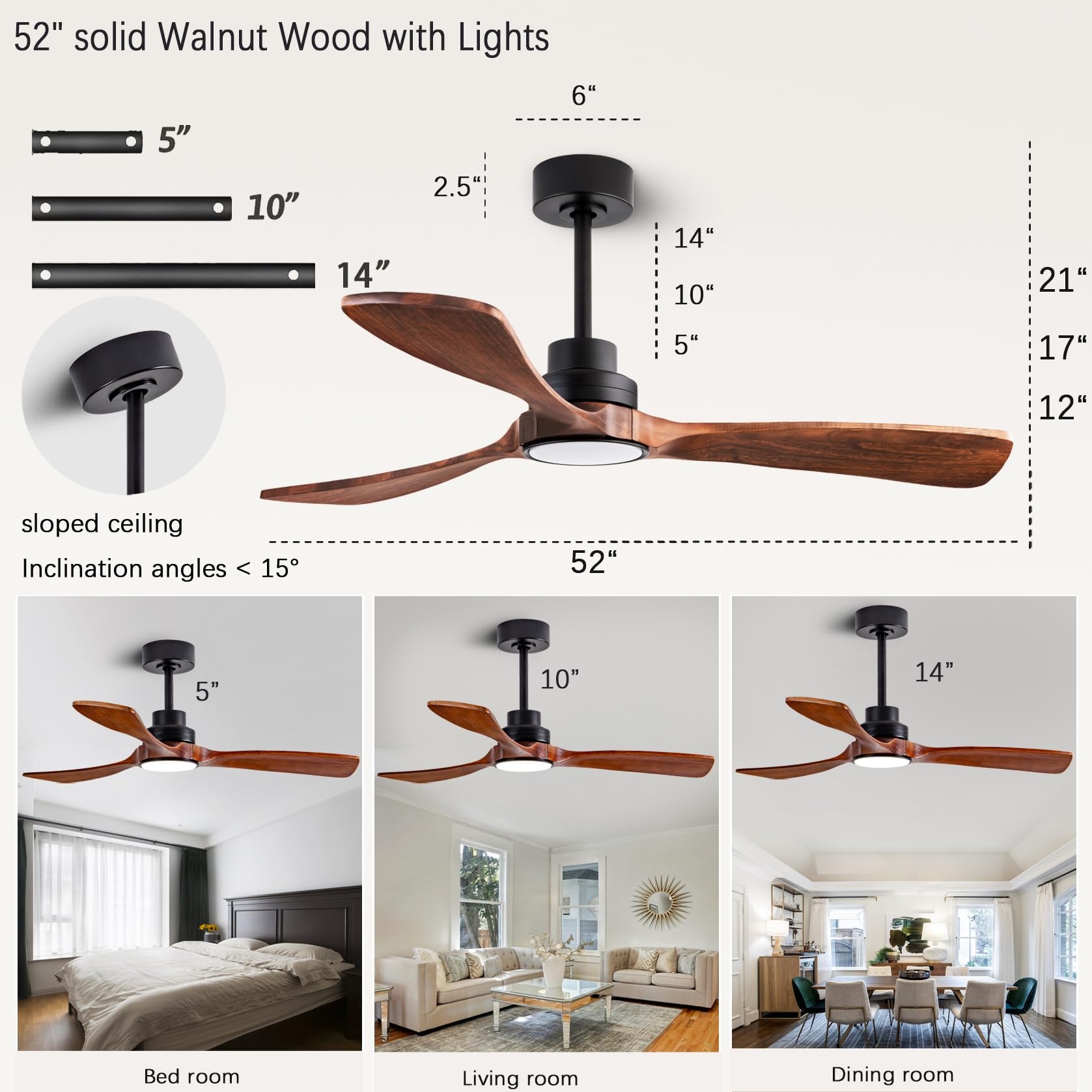DearNow LED lights with three color temps for customizable ambiance.
