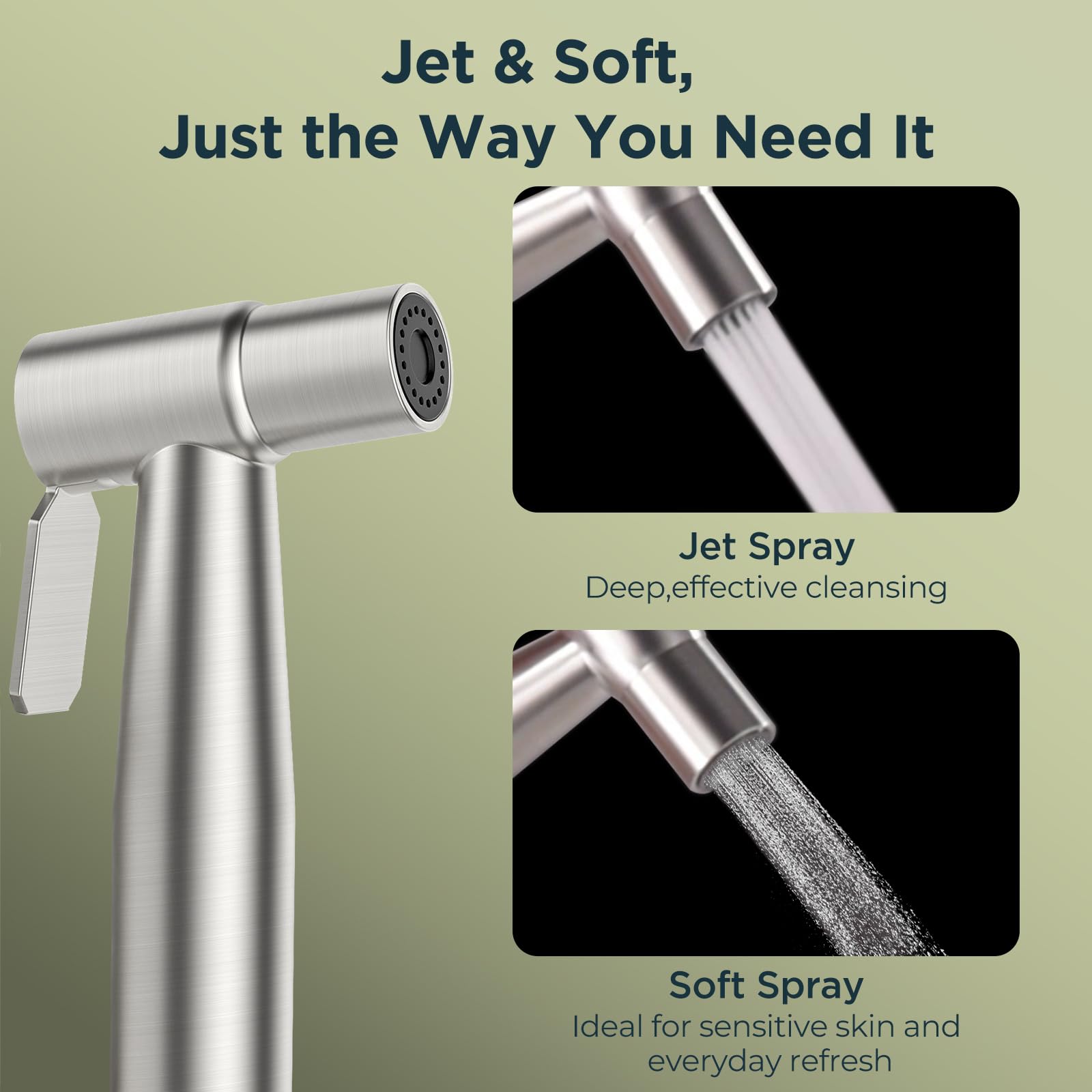 Dearocean bidet sprayer wall-mount setup keeps the bathroom tidy and within easy reach