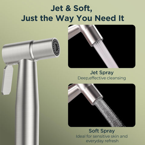 Dearocean bidet sprayer wall-mount setup keeps the bathroom tidy and within easy reach