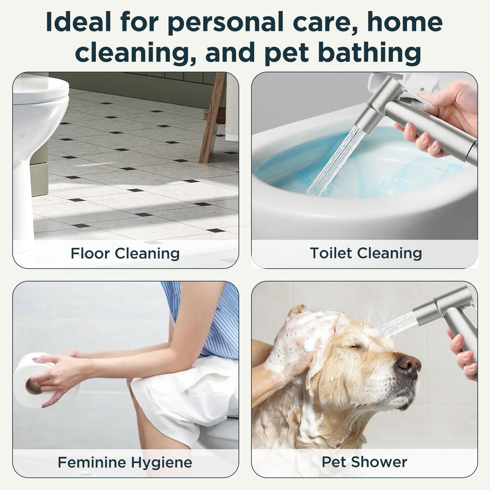 DearOcean wall mount bracket enables tidy storage and accessible use in shared bathrooms