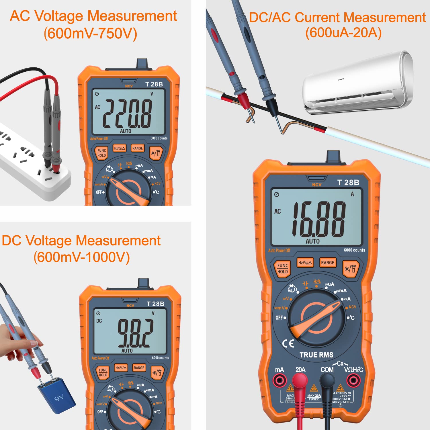 DEASOMIYE Non-contact voltage test safely detects live wiring in outlets