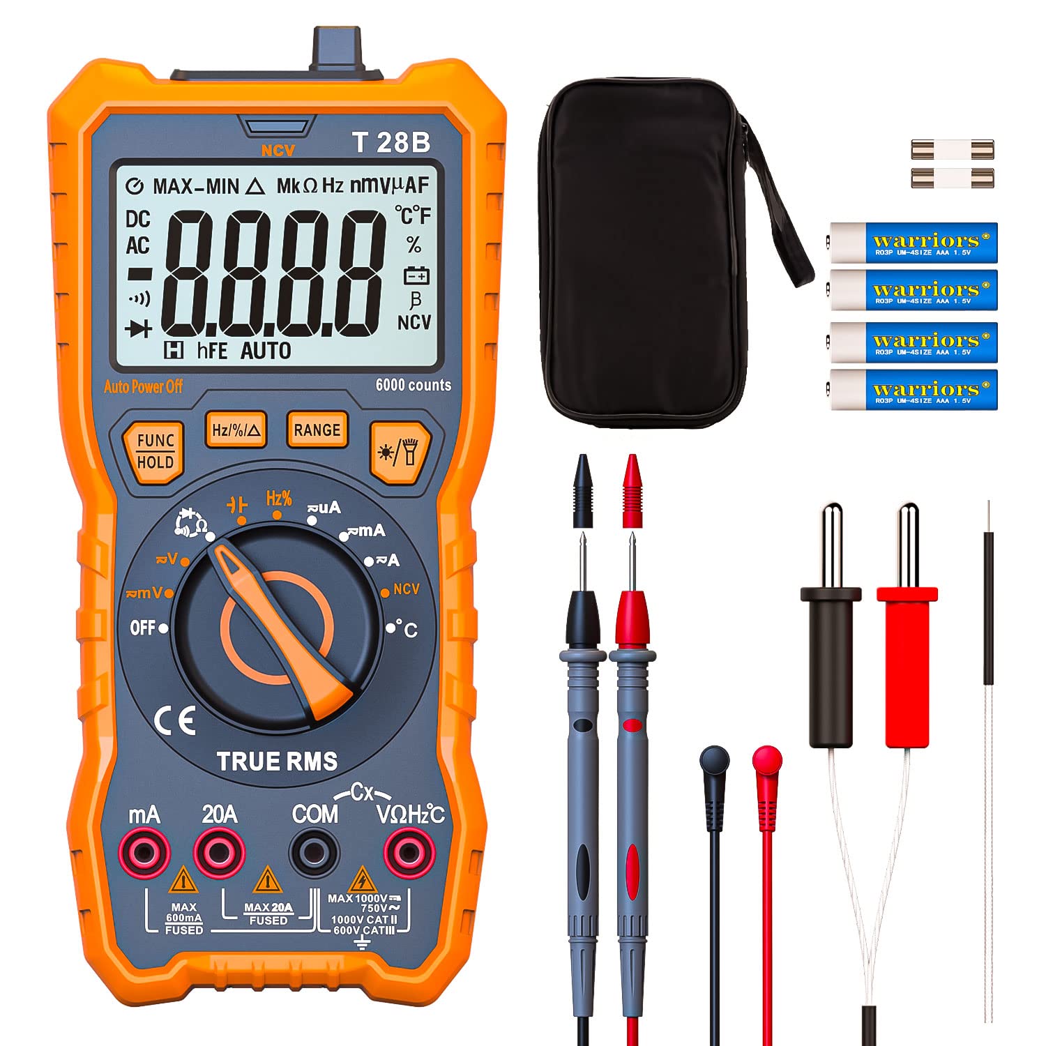 DEASOMIYE True RMS DMM front panel display for precise readings