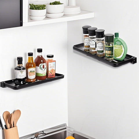 DEAYOU 90-degree fold-up shelf mounted on the wall saves counter space.