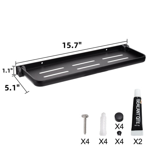 DEAYOU RV-friendly shelf installed in a compact camper keeps essentials organized.