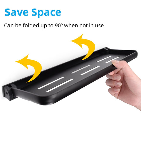DEAYOU waterproof aluminum shelf provides rustproof storage in damp bathrooms.
